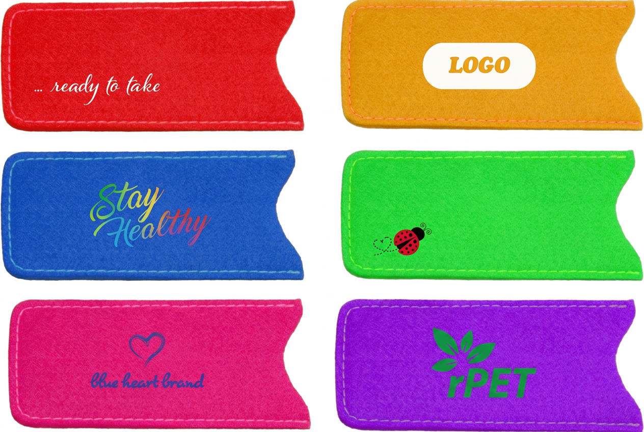 pill case rPET felt