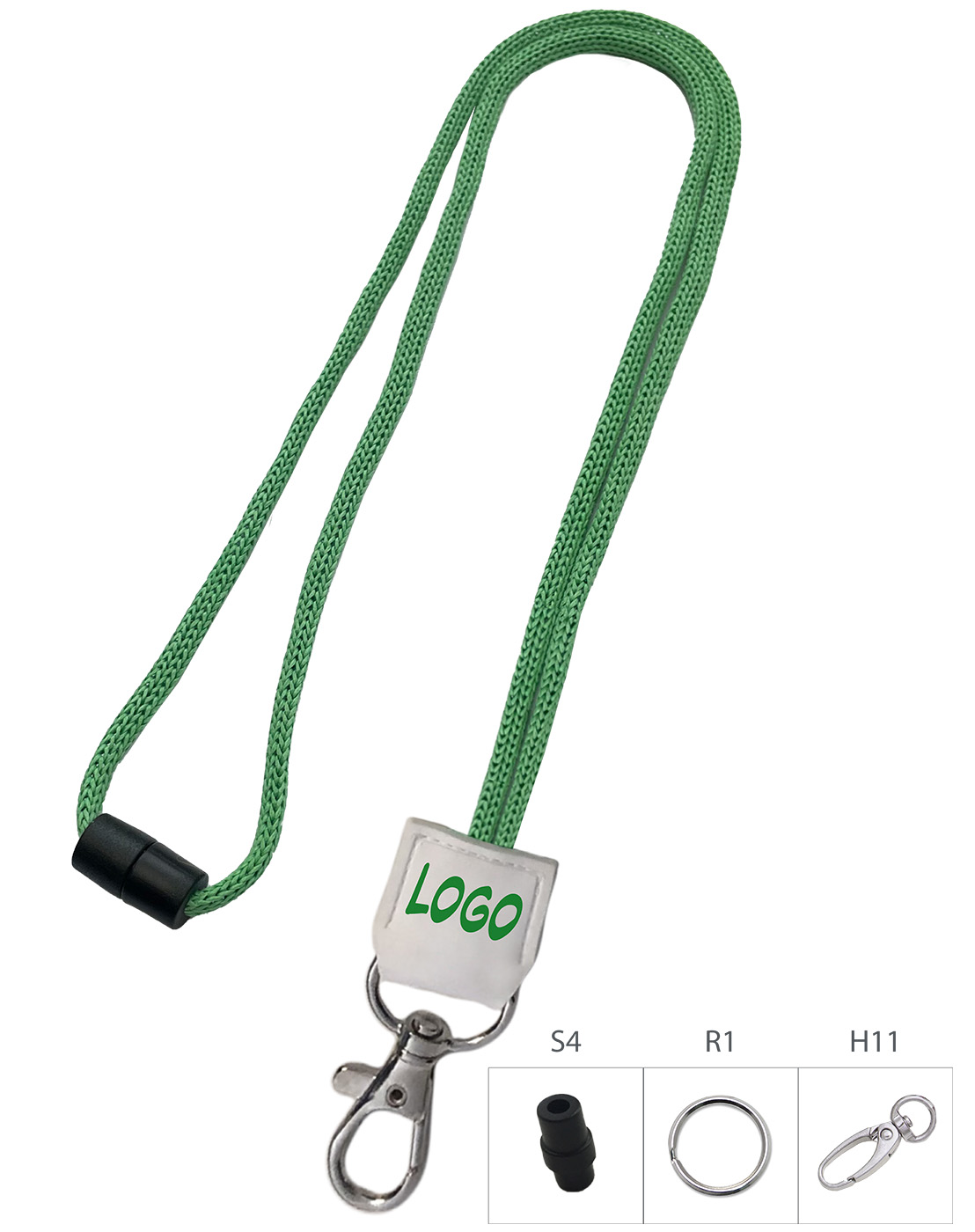 paper lanyard round PVC label