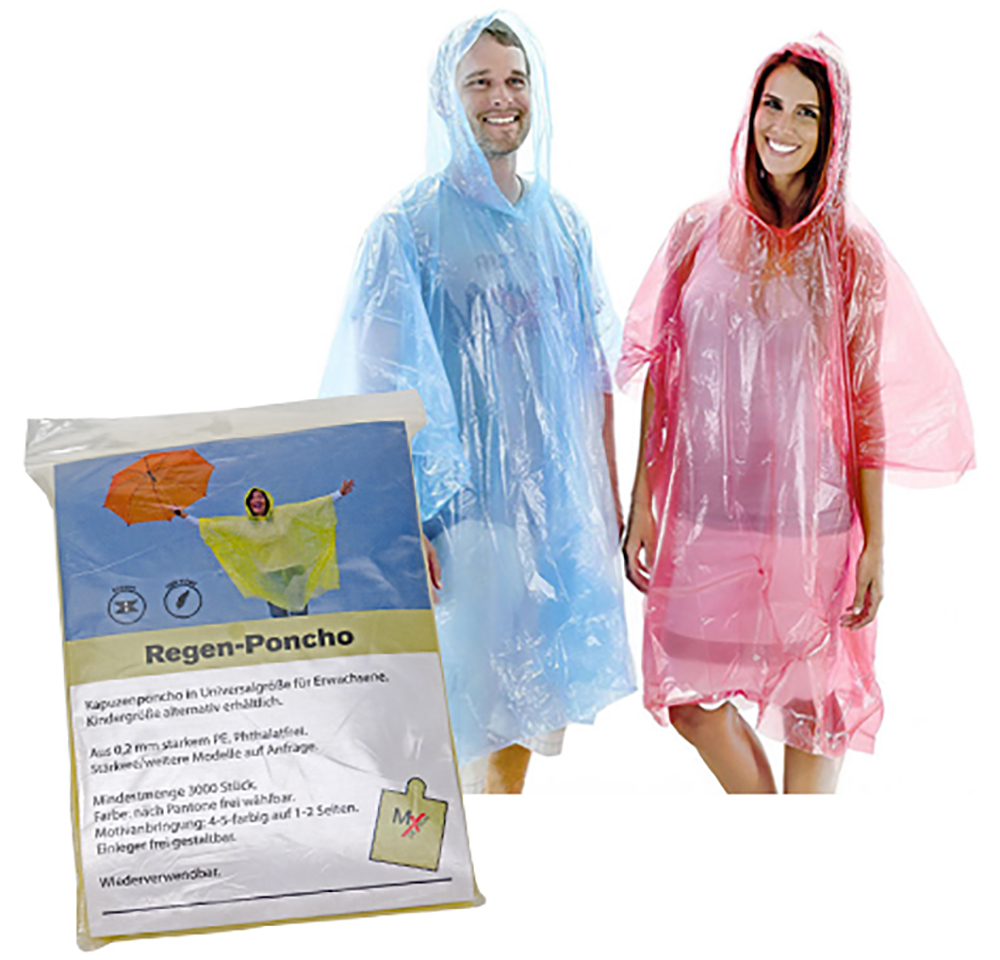 PE Rain Poncho